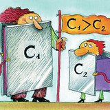 What determines the capacitance of a capacitor?