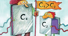 What determines the capacitance of a capacitor?