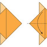 Making birds from coloured papers