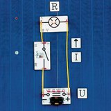 A simple circuit with symbols and physical quantities