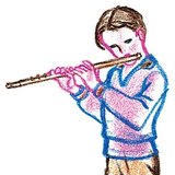 Holding the flute