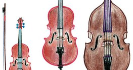 String instruments (violin, cello, double bass)