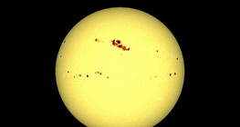 Sunspots during the peak of the solar cycle