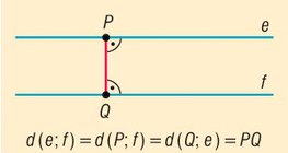 Distance between parallel lines