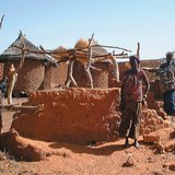 A circular village in Africa