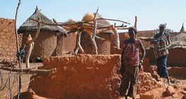 A circular village in Africa