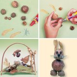 Creating figures from autumn fruits