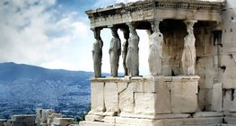 The Caryatid Porch of the Erechtheion on the Acropolis