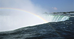 Rainbow over the Niagara Falls