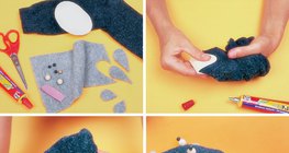 Making happy dog from socks