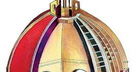 Structure of the dome of the florence cathedral (Renaissance)