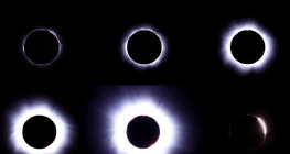 The solar corona becomes visible during a total solar eclipse