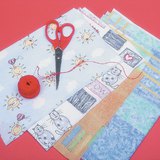 Making a textile picture - step 1