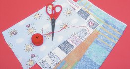 Making a textile picture - step 1