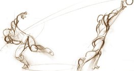 The shot putter accelerates a shot 