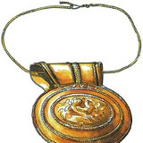 Bulla: an amulet that was given to male children in Ancient Rome