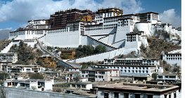 The Potala Palace, the residence of the Dalai Lama in Lhasa