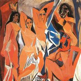 Pablo Picasso: Les Demoiselles d'Avignon (1907, Cubism)