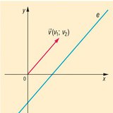 A direction vector of a straight line