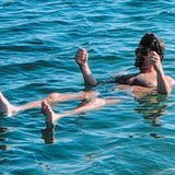 Bather in the Dead Sea