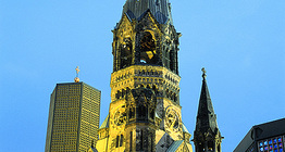 Tower of the Kaiser Wilhelm Memorial Church in Berlin