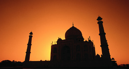 Taj Mahal at sunset