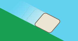 Interaction between a slope and a sliding body