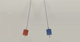 Coupled rod pendulums (physical)
