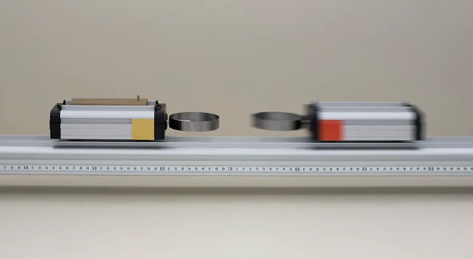 Elastic collision of two cars of different mass III.