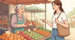 At the market